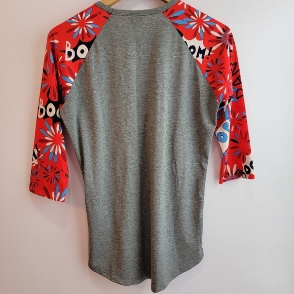 LulaRoe Randy 4th of July Jersey Shirt Size XS - Picture 2 of 4